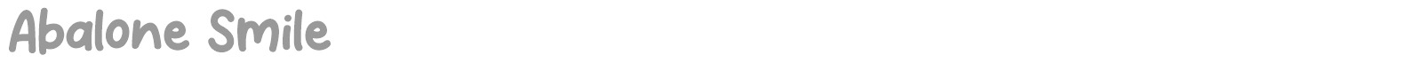 Abalone Smile font preview